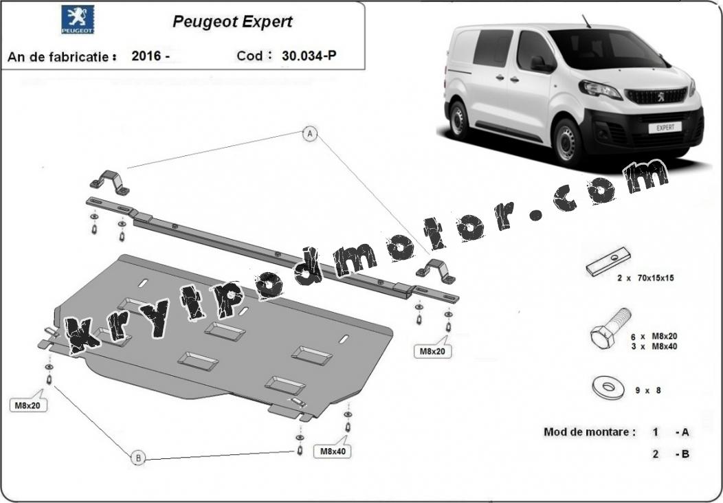 Kryt pod motor Peugeot Expert MPV
