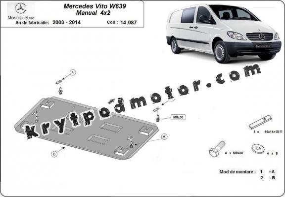 Kryt pod motor Mercedes Vito W639 - 2.2 D 4x2