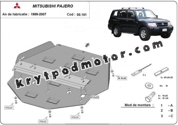 Kryt pod převodovka Mitsubishi Pajero 3 (V60, V70) Vers. 2.0