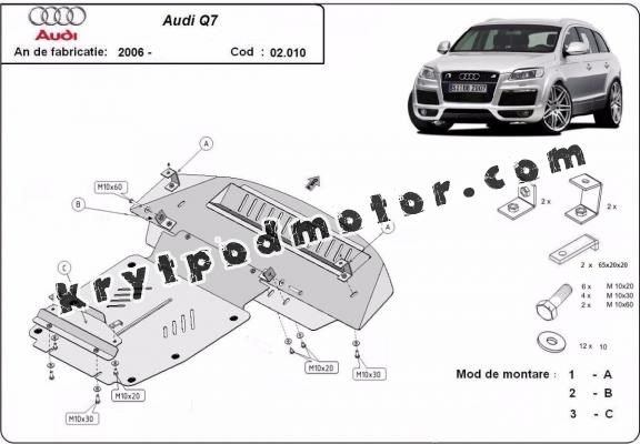 Kryt pod motor Audi Q7 S-Line