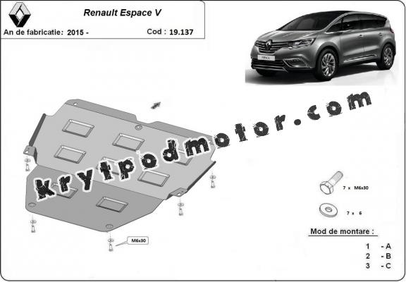 Kryt pod motor Renault Espace 5