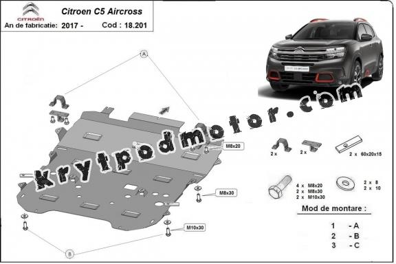 Kryt pod motor Citroen C5 Aircross 