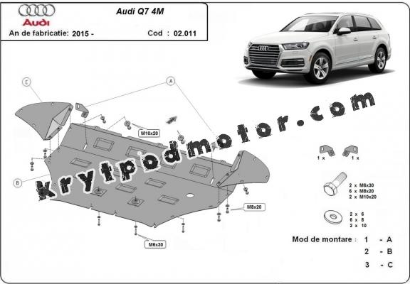 Kryt pod motor Audi Q7 