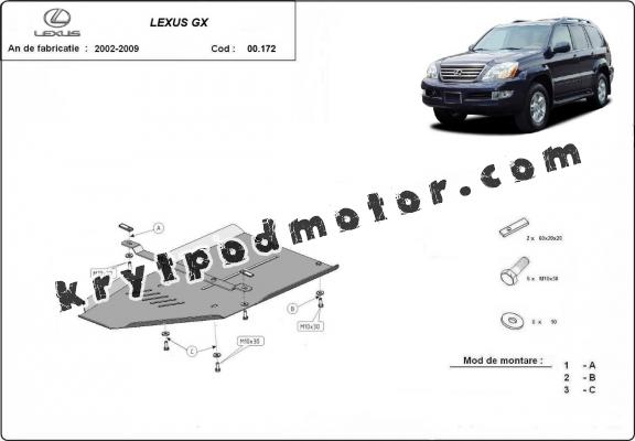 Kryt pod převodovka Lexus GX