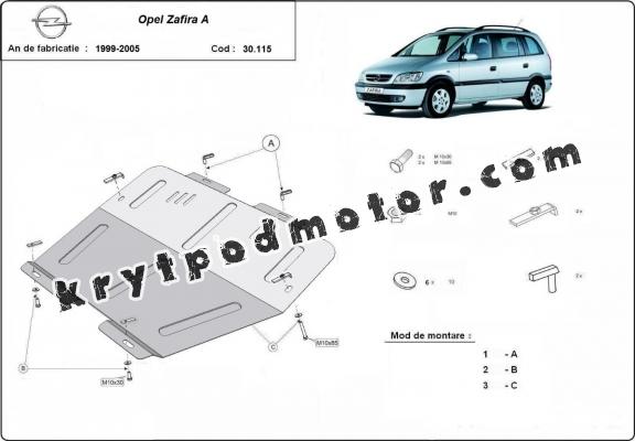 Kryt pod motor Opel Zafira A 
