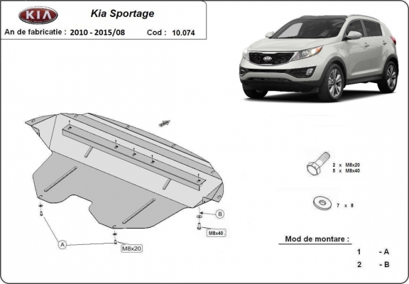 Kryt pod motor Kia Sportage