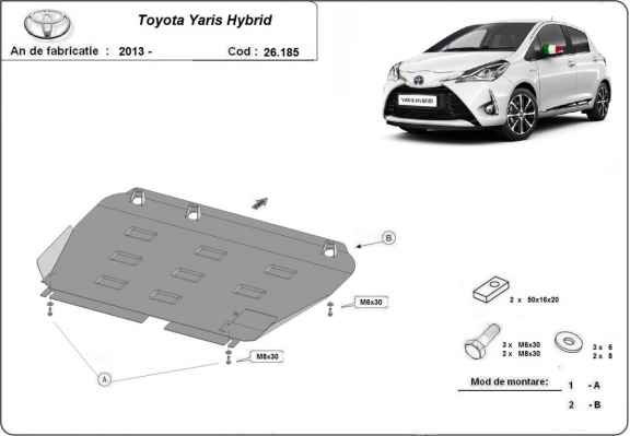 Kryt pod motor Toyota Yaris KP150
