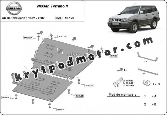 Kryt pod motor Nissan Terrano II 