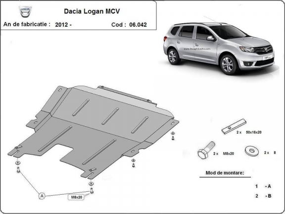 Kryt pod motor Dacia Logan MCV
