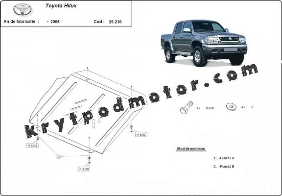 Kryt pod motor Toyota Hilux