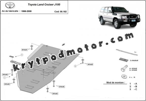 Kryt pod převodovka Toyota Land Cruiser J100