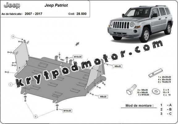 Kryt pod motor Jeep Patriot