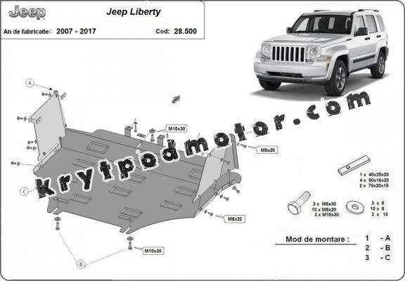 Kryt pod motor Jeep Liberty