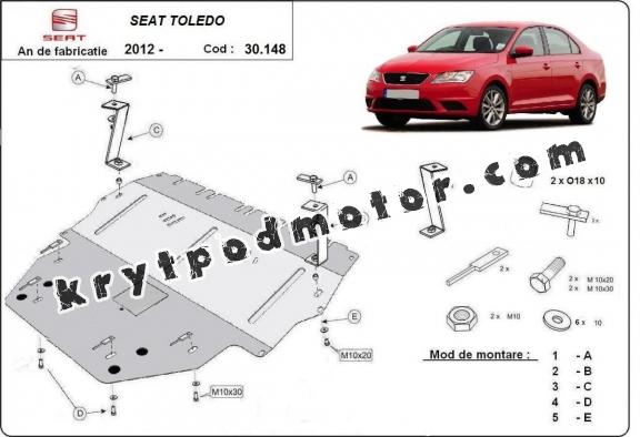 Kryt pod motor Seat Toledo 4