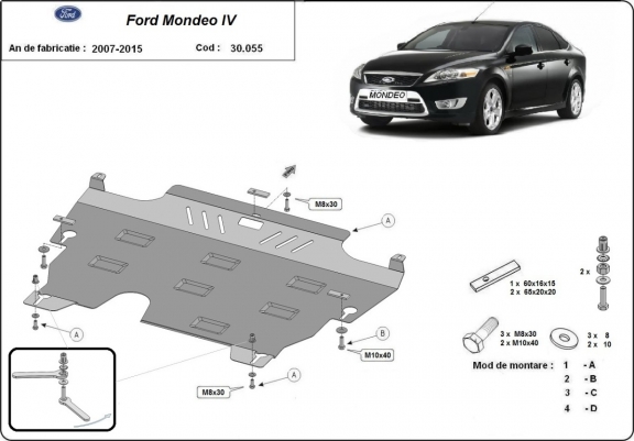 Kryt pod motor Ford Mondeo 4