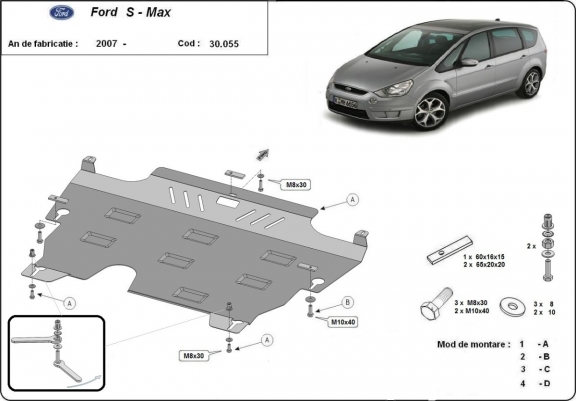 Kryt pod motor Ford S-Max