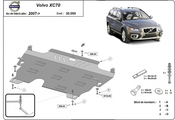 Kryt pod motor Volvo XC70