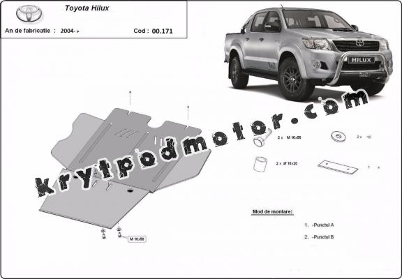 Kryt pod převodovka a filtr pevných částic Toyota Hilux