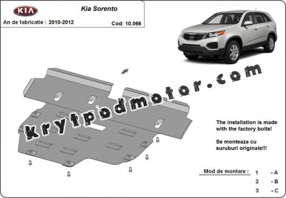 Kryt pod motor Kia Sorento XM (Pre-facelift)