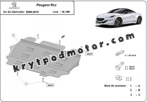 Kryt pod motor Peugeot Rcz