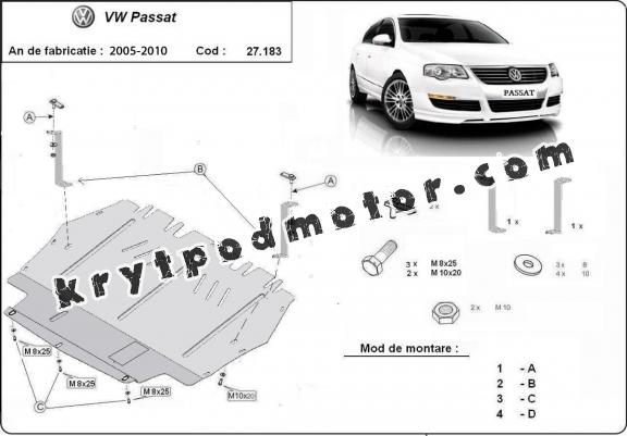 Kryt pod motor VW Passat B6