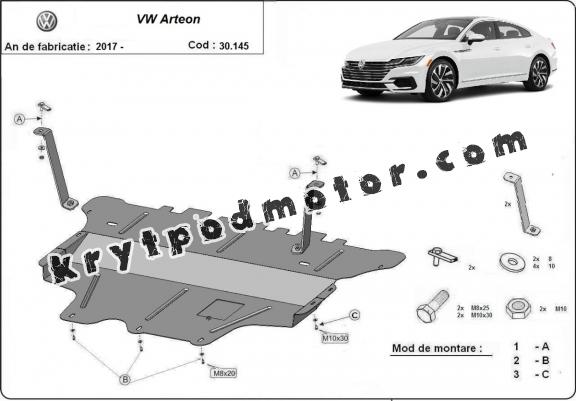 Kryt pod motor VW Arteon -  ruční převodovka