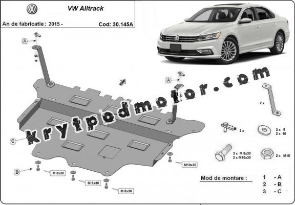 Kryt pod motor VW Passat Alltrack - automatická převodovka