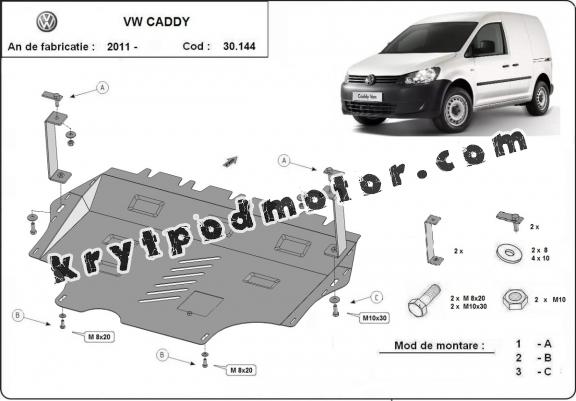 Kryt pod motor VW Caddy