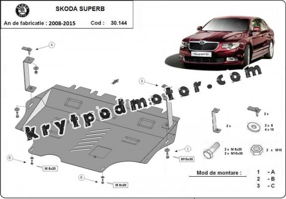 Kryt pod motor Skoda Superb