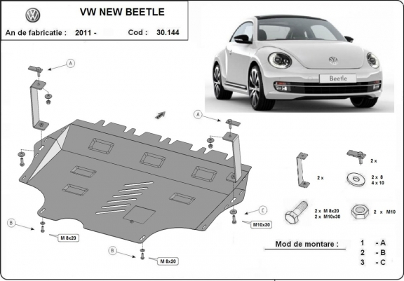 Kryt pod motor Volkswagen New Beetle