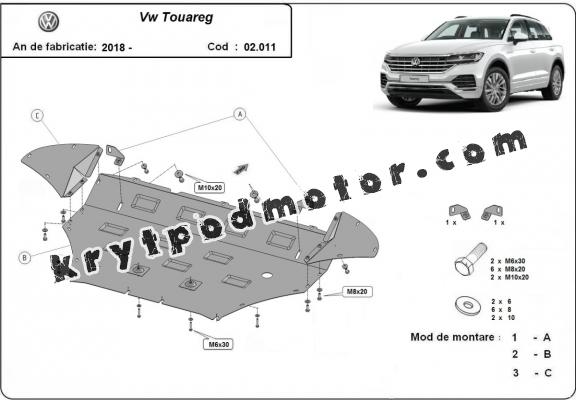 Kryt pod motor Volkswagen Touareg