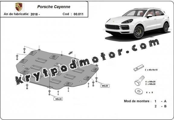 Kryt pod převodovka Porsche Cayenne