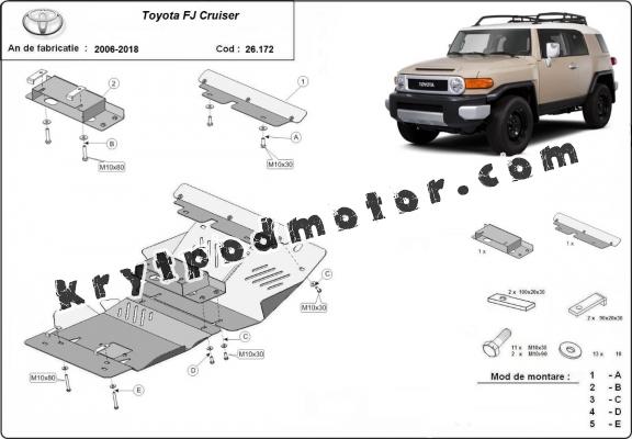 Kryt pod motor Toyota Fj Cruiser