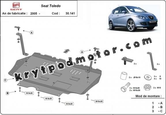 Kryt pod motor Seat Toledo 3