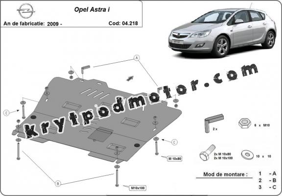 Kryt pod motor Opel Astra I