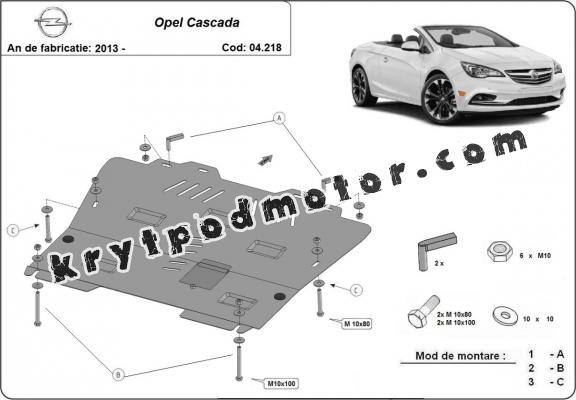 Kryt pod motor Opel Cascada