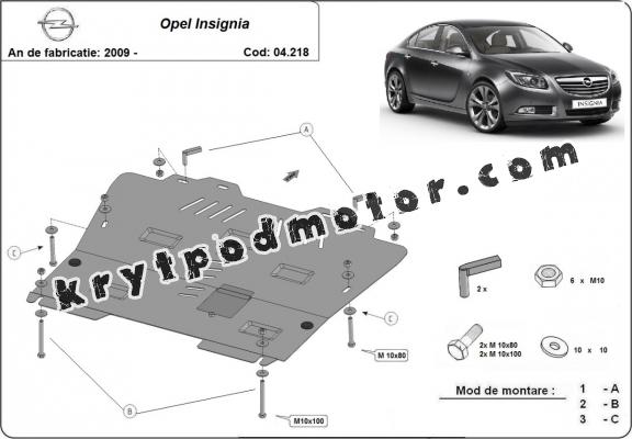Kryt pod motor Opel Insignia