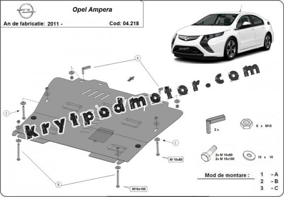 Kryt pod motor  Opel Ampera