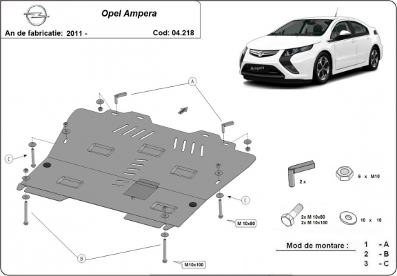 Kryt pod motor  Opel Ampera