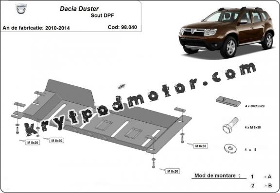 Kryt pod DPF  Dacia Duster