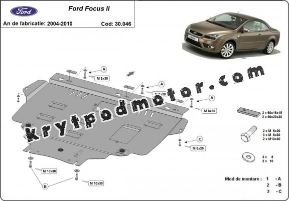 Kryt pod motor Ford Focus 2