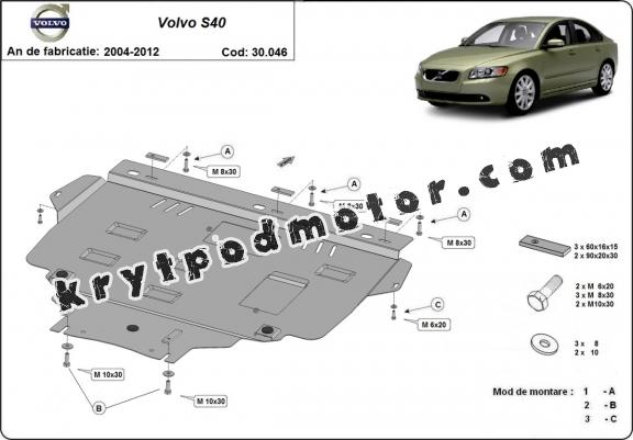 Kryt pod motor Volvo S40