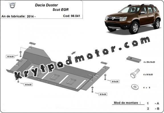 Kryt pod EGR, system STOP&GO Dacia Duster