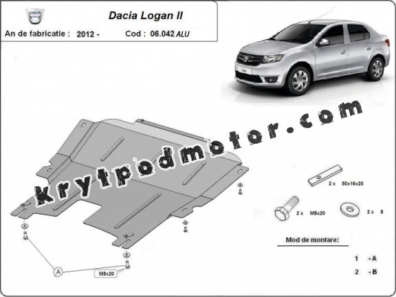 Kryt pod motor hliník DACIA LOGAN 2