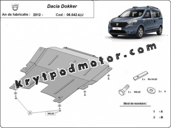 Kryt pod motor hliník DACIA DOKKER