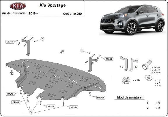 Kryt pod motor Kia Sportage
