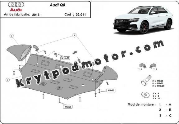 Kryt pod motor Audi Q8