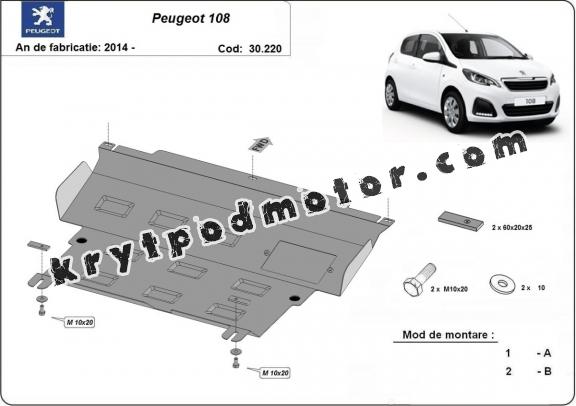 Kryt pod motor Peugeot 108