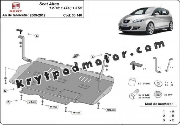 Kryt pod motor Seat Altea