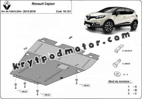 Kryt pod motor Renault Captur